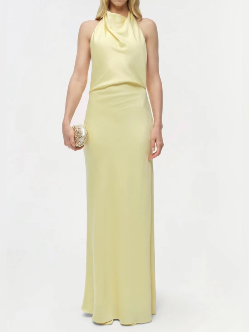 SIMKHAI Reannon Draped Satin Gown NEW NWT